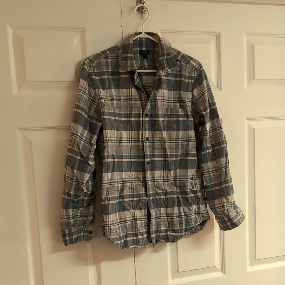 J Crew Plaid Button Down